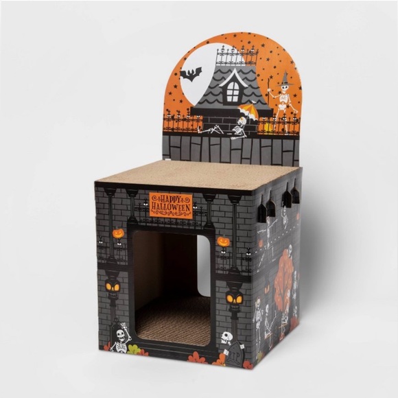 NWT Hyde & Eek Halloween Double Deck Skeleton Park Cat Scratcher - Picture 3 of 7